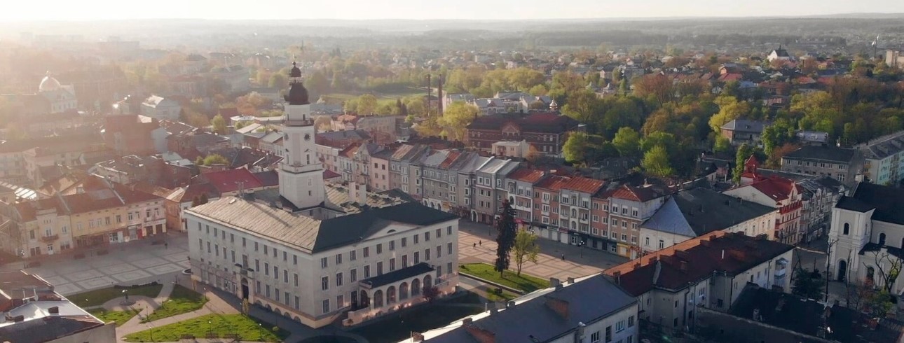 фотографія міста Дрогобич з висоти пташиного польоту