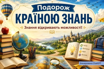 «Подорож країною Знань» – віртуальна книжкова виставка